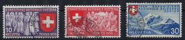 1939 Landi-Briefmarken italienisch, Kat-Nr. 225-227, gest.