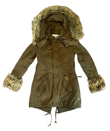 Parka Khujo, Damenparka, Cargojacke, Cargoparka mit Pelz NEU