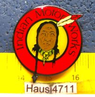 USA MOTOR-CYLCLES INDIAN MOTOR WORKS PIN-NADEL ENAMEL OLDI