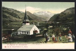 St. Stephan im Simmenthal, Blick zur Kir