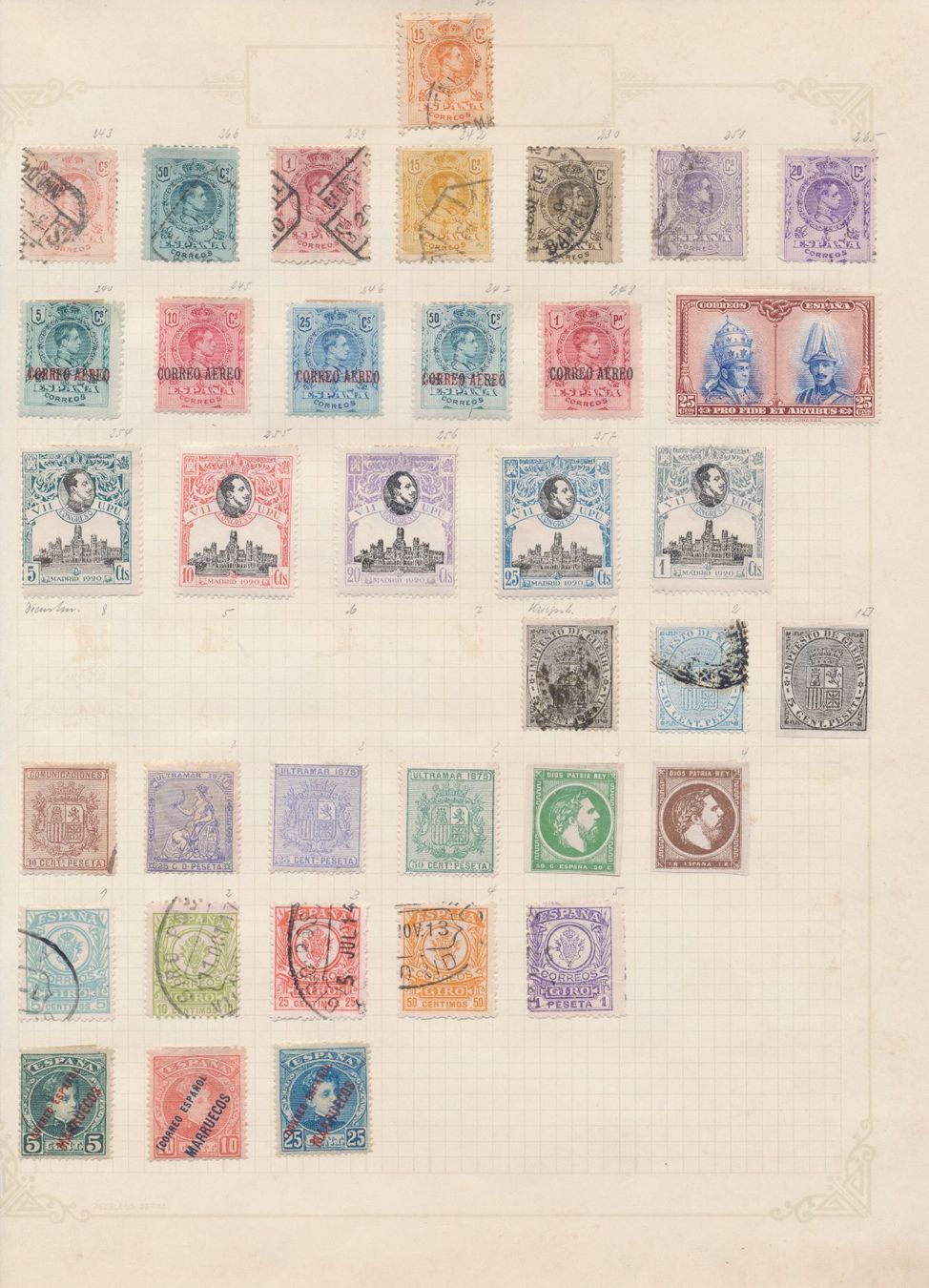 Alle Briefmarken: Alt - Spanien, Interessantes Lot – Gebraucht aus Winterthur von Zupogeru 2