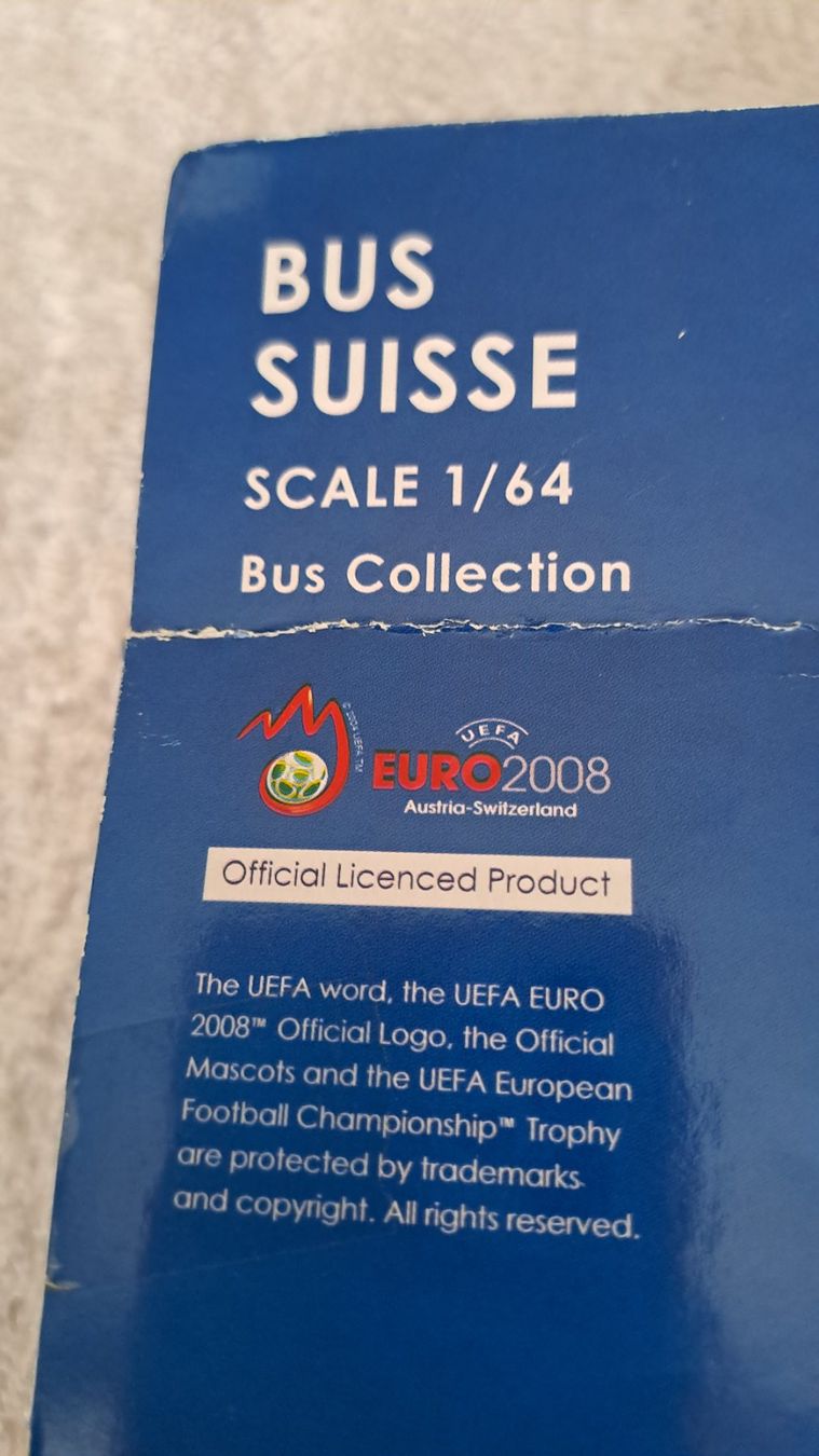 Modellini d'auto: M & S UEFA Eurobus 2008 1:64 / 18 – Nuovo (secondo la descrizione) da Winterthur venduto da Riebeli333 5