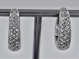 Creolen750/WG mit je 28 Diamanten