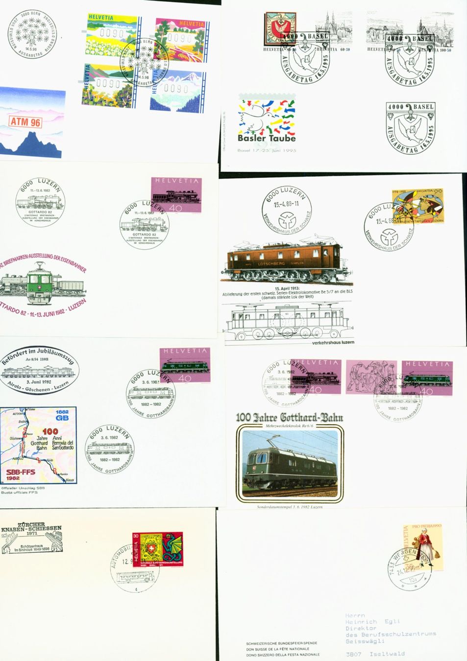 Tous les timbres: CH Briefe und Karten diverse (F646) – D'occasion à Seuzach par Harri19