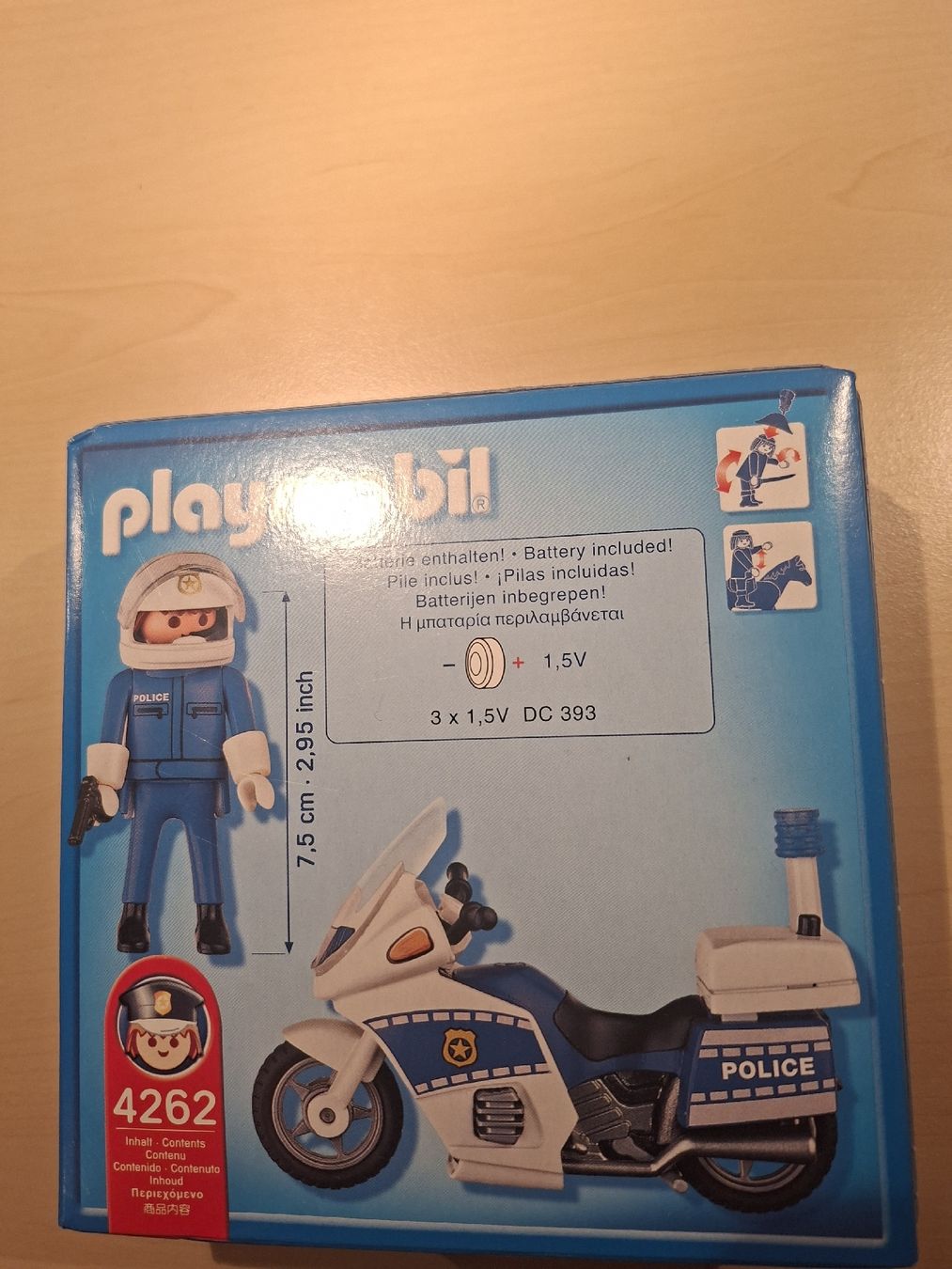 Playmobil Giocattoli: Orginalverpacktes Playmobil Polizeimotorrad – Nuovo e nell'imballaggio originale da Kerns venduto da WagFab 2
