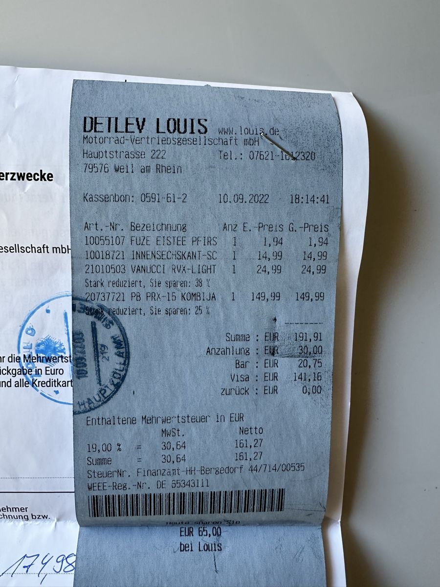 Lotti di vestiti: ProBiker Motorradkombi Damen Gr. 44 – Nuovo (secondo la descrizione) da Safenwil venduto da robinMeier97 5
