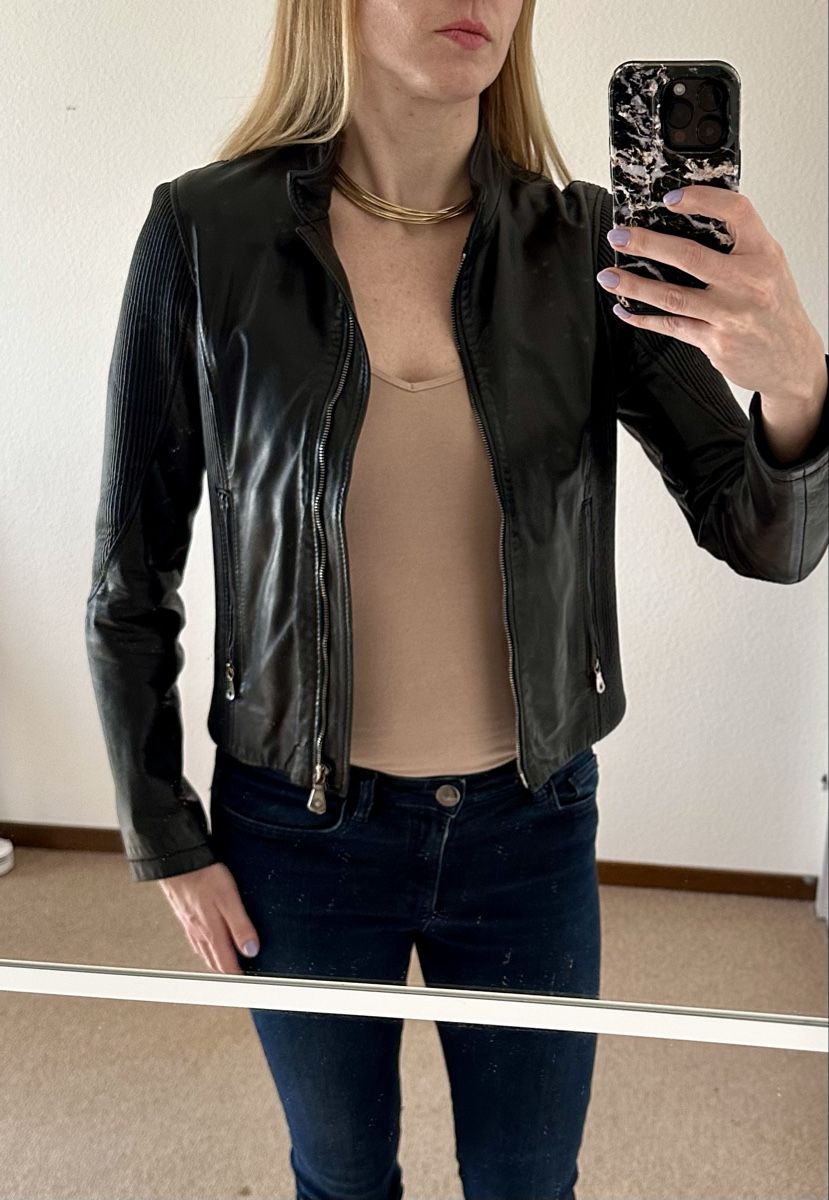 Guess Giacche: Guess Lamb Leather Jacket - Size S – Usato da Kilchberg ZH venduto da kku_pv69 2