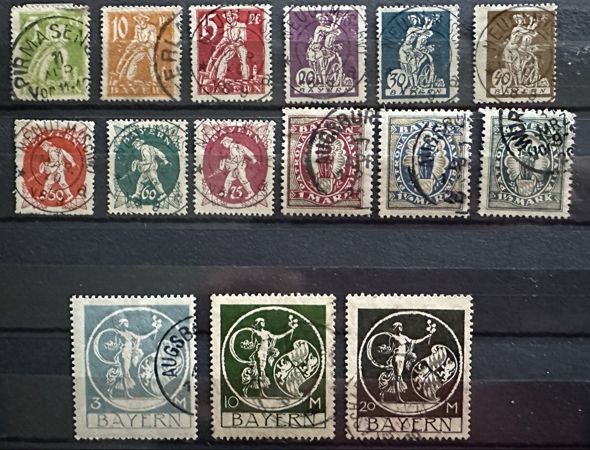 Alle Briefmarken: Bayern  – Gebraucht aus Duebendorf von 69R81y