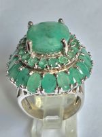Edler Smaragd Ring 925 Silber Grösse 58 Sommerlich Grün 💚