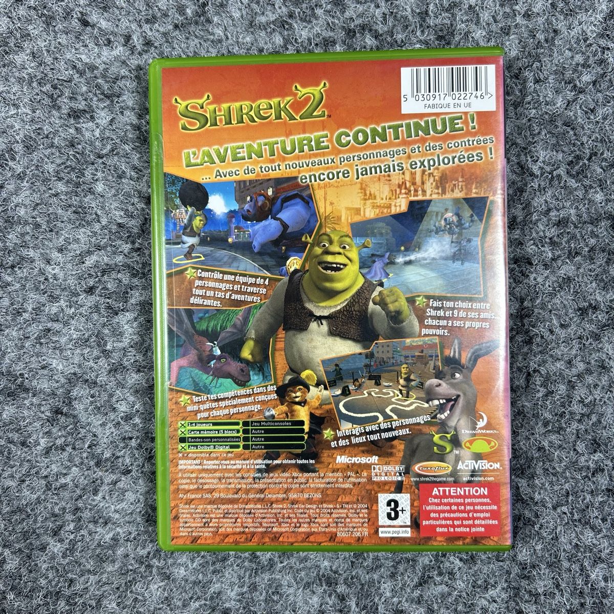 Jeux: Xbox Shrek 2, L'aventure continue – Neuf avec emballage d'origine à La Sagne NE par Matlasape 1
