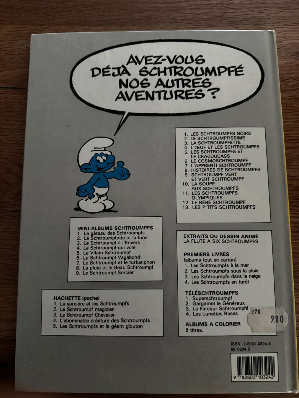 Fumetti: BD Schtroumpf Vert et Vert Schtroumpf  N°9 – Usato da Tatroz venduto da DanielCut 2