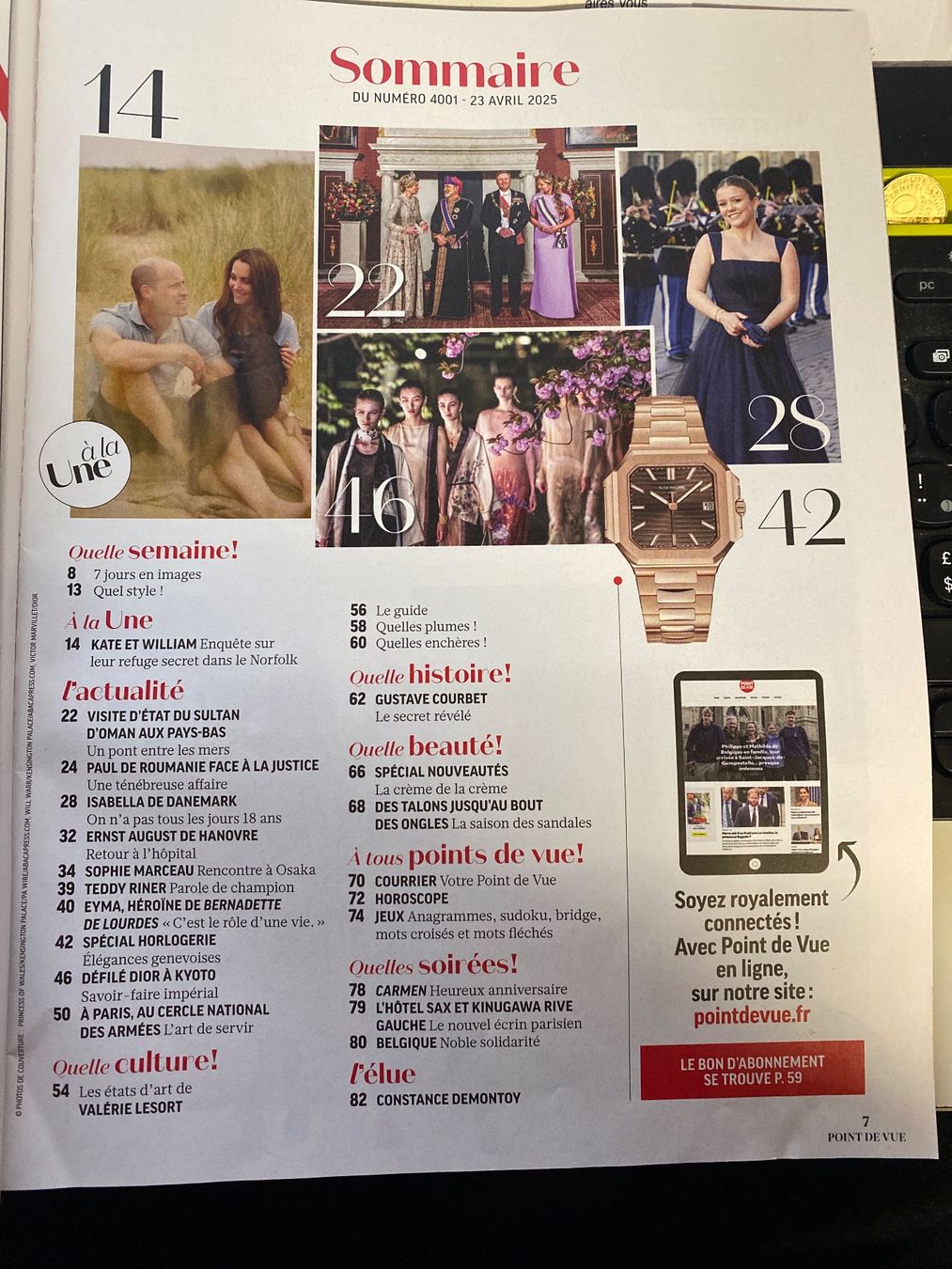Zeitschriften & Magazine: Magazine Point de Vue - Kate&William - 2025 – Gebraucht aus Le Brassus von cinema13 2