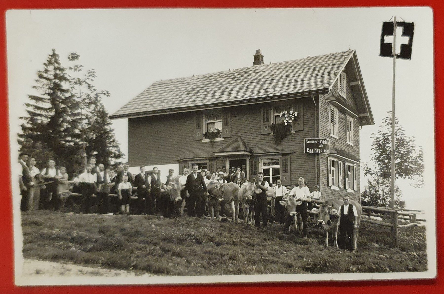 Cartoline postali: Sommer-Wirtschaft Alp Egg - belebt – Usato da Kreuzlingen venduto da Rschweiz1