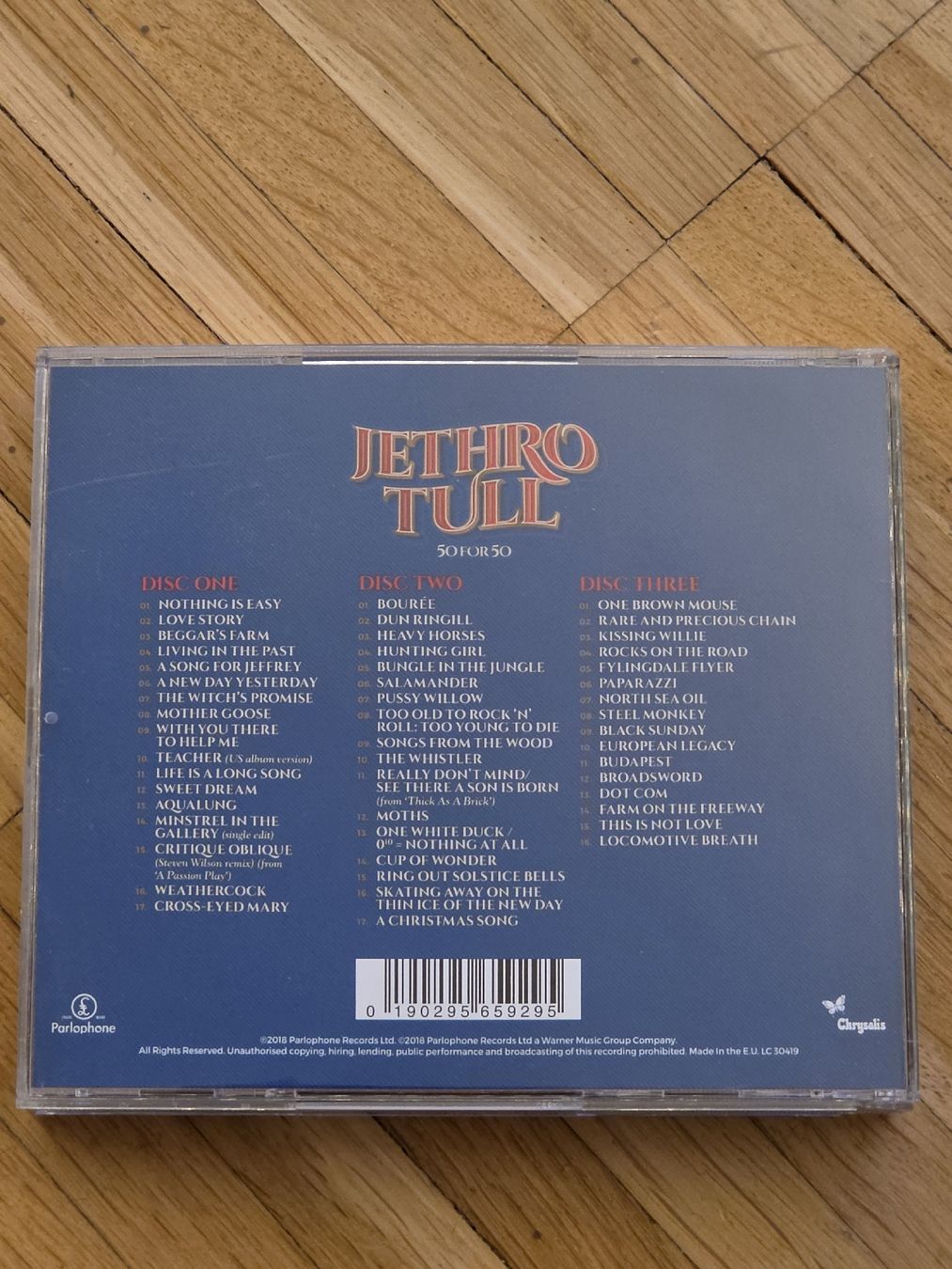 CD: CD-Box (3CDs): Jethro Tull: 50 for 50 – Usato da Aesch BL venduto da immon 1