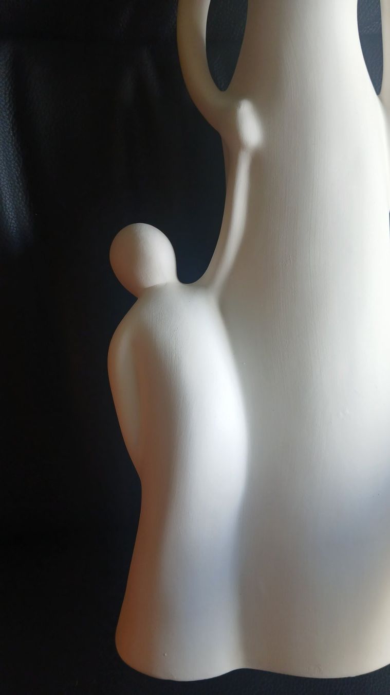 Statuette: Frau mit Kind an der Hand, Gilde Handwerk – Nuovo (secondo la descrizione) da Udligenswil venduto da Quarz2002 1