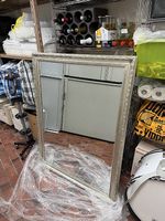 Grosser Spiegel antik Optik in silber