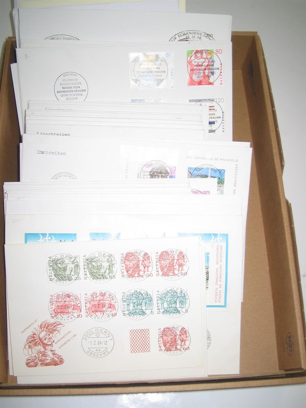 Tutti i francobolli: Schöner Posten FDC 1984 - 2000 ET-Voll-O – Usato da Winterthur venduto da Kyoung