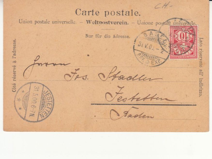 Cartes postales: Basel 1900 – D'occasion à Bürglen TG par StampGraf 1