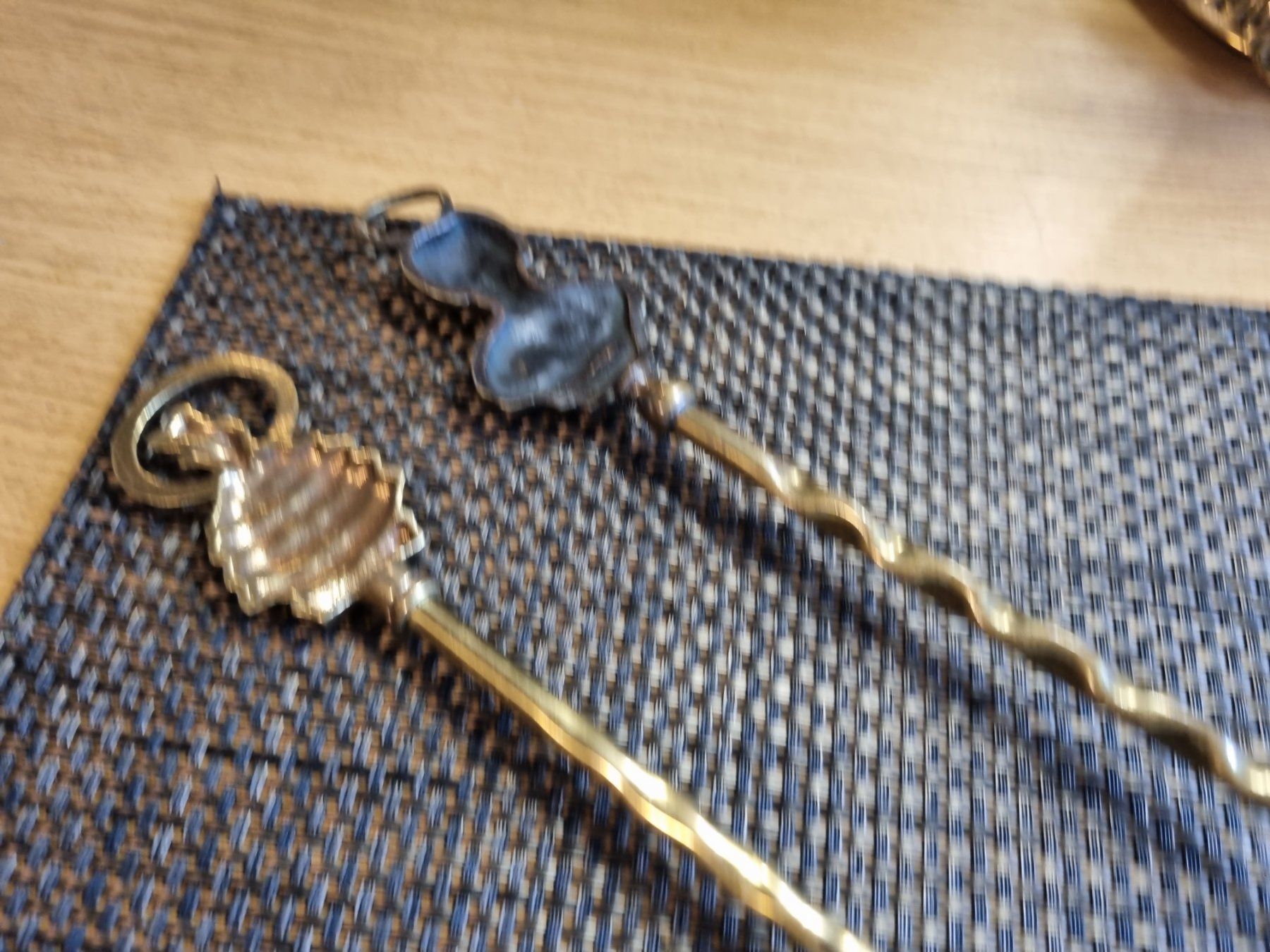 Tutte le decorazioni: Antikes Deko-Set aus Messing: Gabel & Löffel – Usato da Scharnachtal venduto da devin03 7