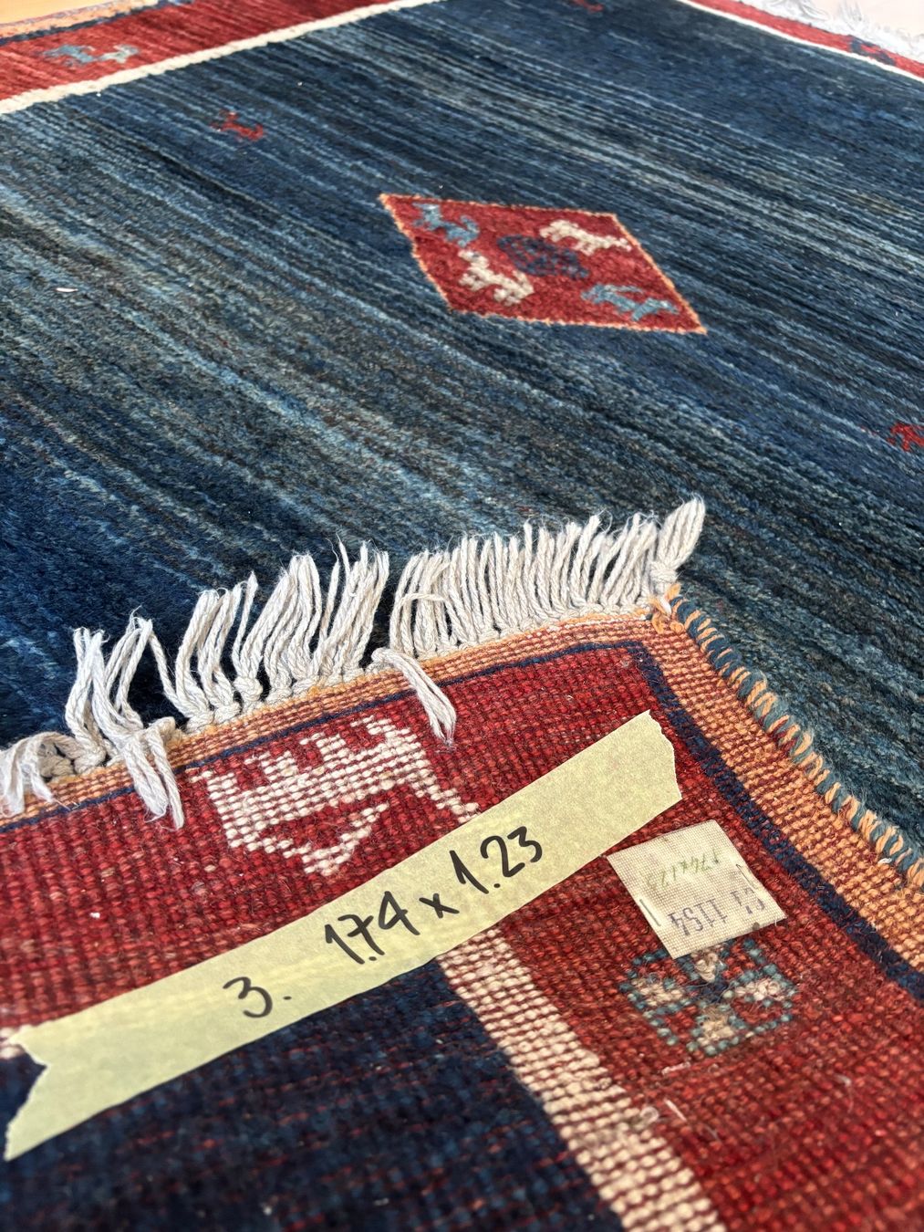 Gabbeh Tappeti: Gabbeh Teppich - 123 x 174 cm – Usato da Steckborn venduto da bluepapillon 2