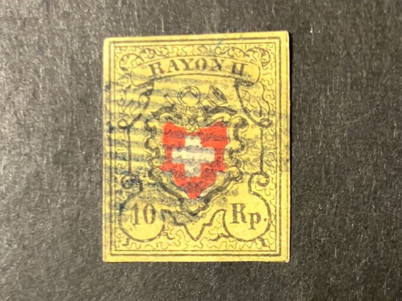 Tutti i francobolli: Rayon II Type 15 A3/RU, KP 750.-- – Usato da Würenlos venduto da Eulenpostuhu