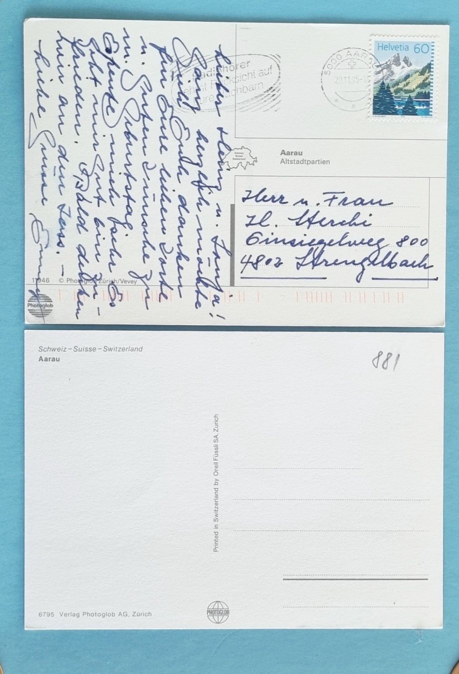Cartes postales: Aarau - 2 Ansichtskarten – D'occasion à Rothrist par RROENK 1