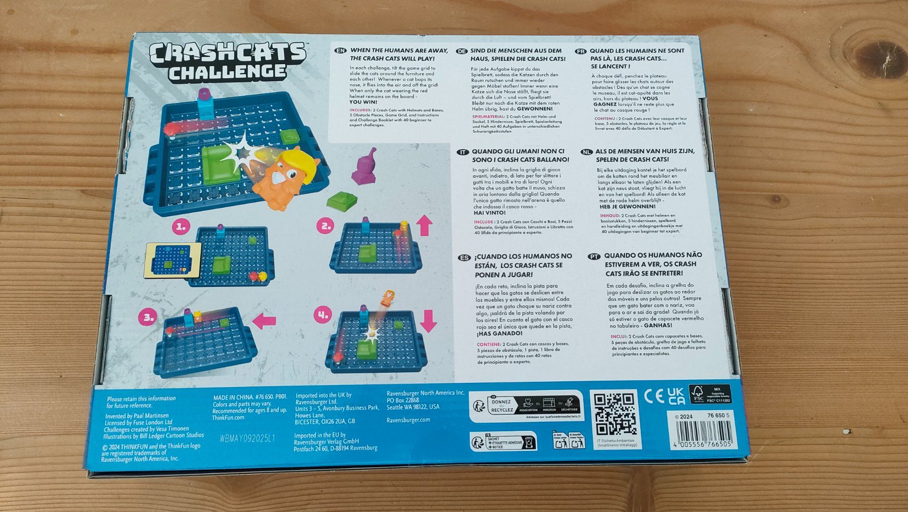 Ravensburger Giochi: Ravensburger ThinkFun Crash Cats Challenge – Usato da Romanshorn venduto da mcd 1