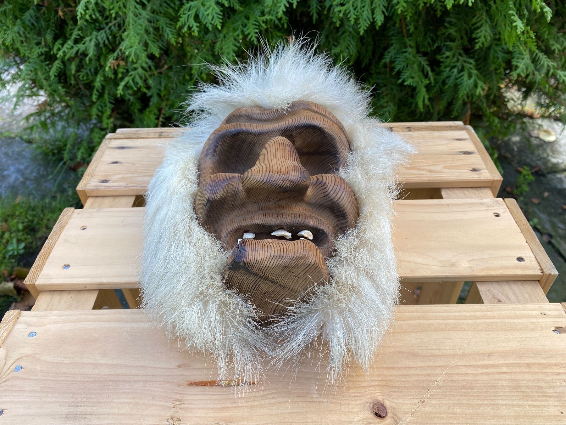 Autres antiquités ou arts: Authentique masque du Lötschental – D'occasion à Val-d'Illiez par bubulgum21 3