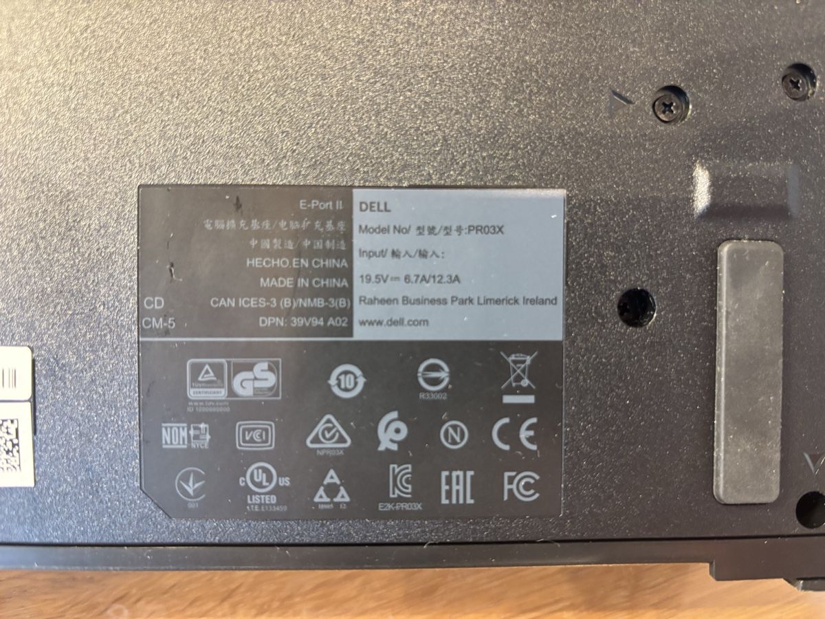 Dell Docking station: Docking Station DELL PR03X, inkl. Netzteil – Usato da Alpnach Dorf venduto da Bobstein 3