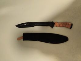 Machete Albainox mit Lederscheide gebrauchter Zustand