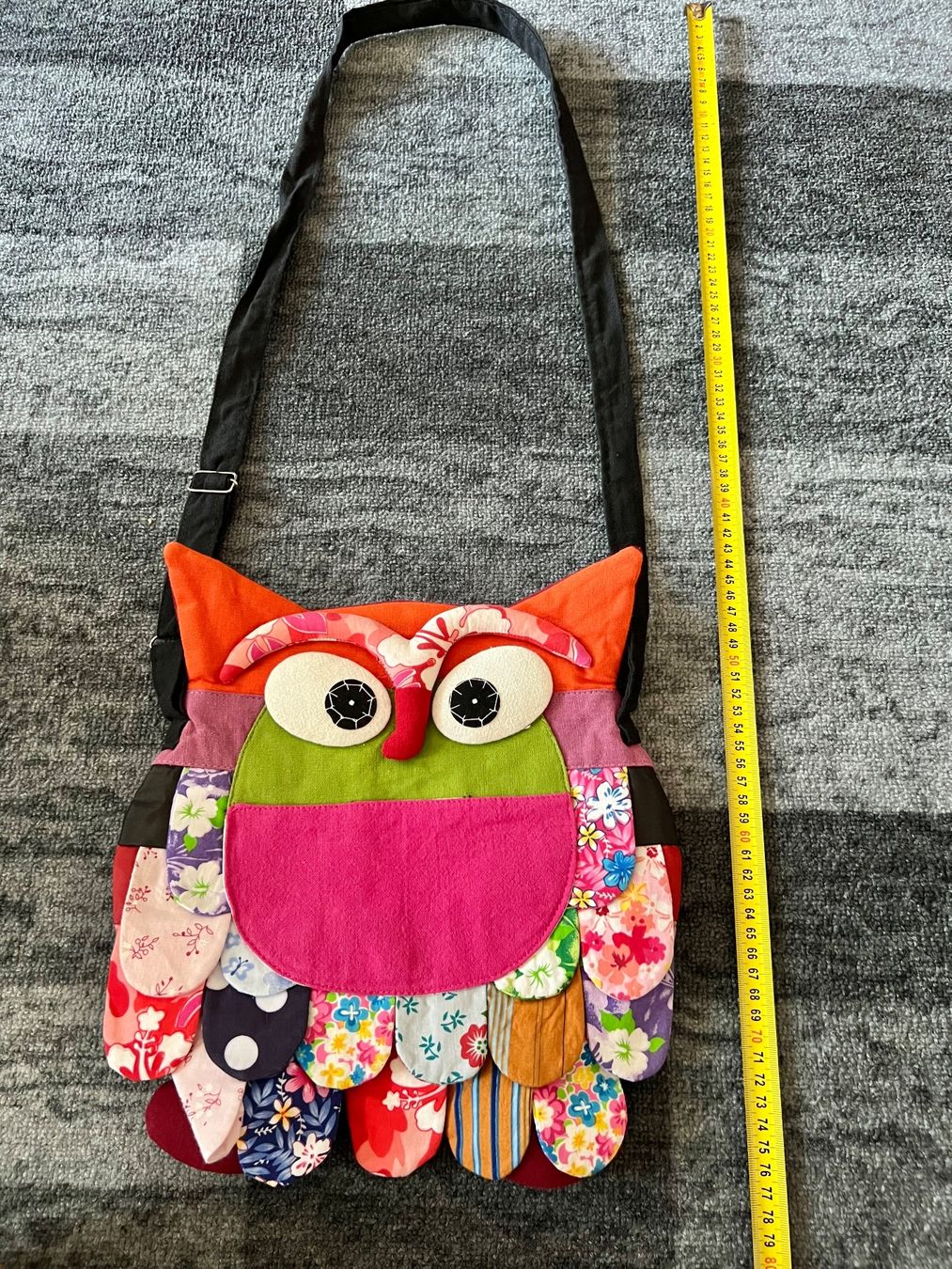 Taschen für Damen: Damen Bunte Tasche Handmade Eule 32cm – Gebraucht aus Frenkendorf von Style365 2