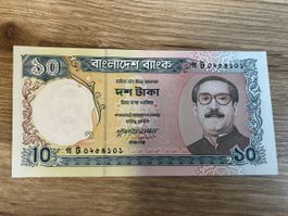 Originale 10 Taka Banknote aus Bangladesh - Top Zustand!