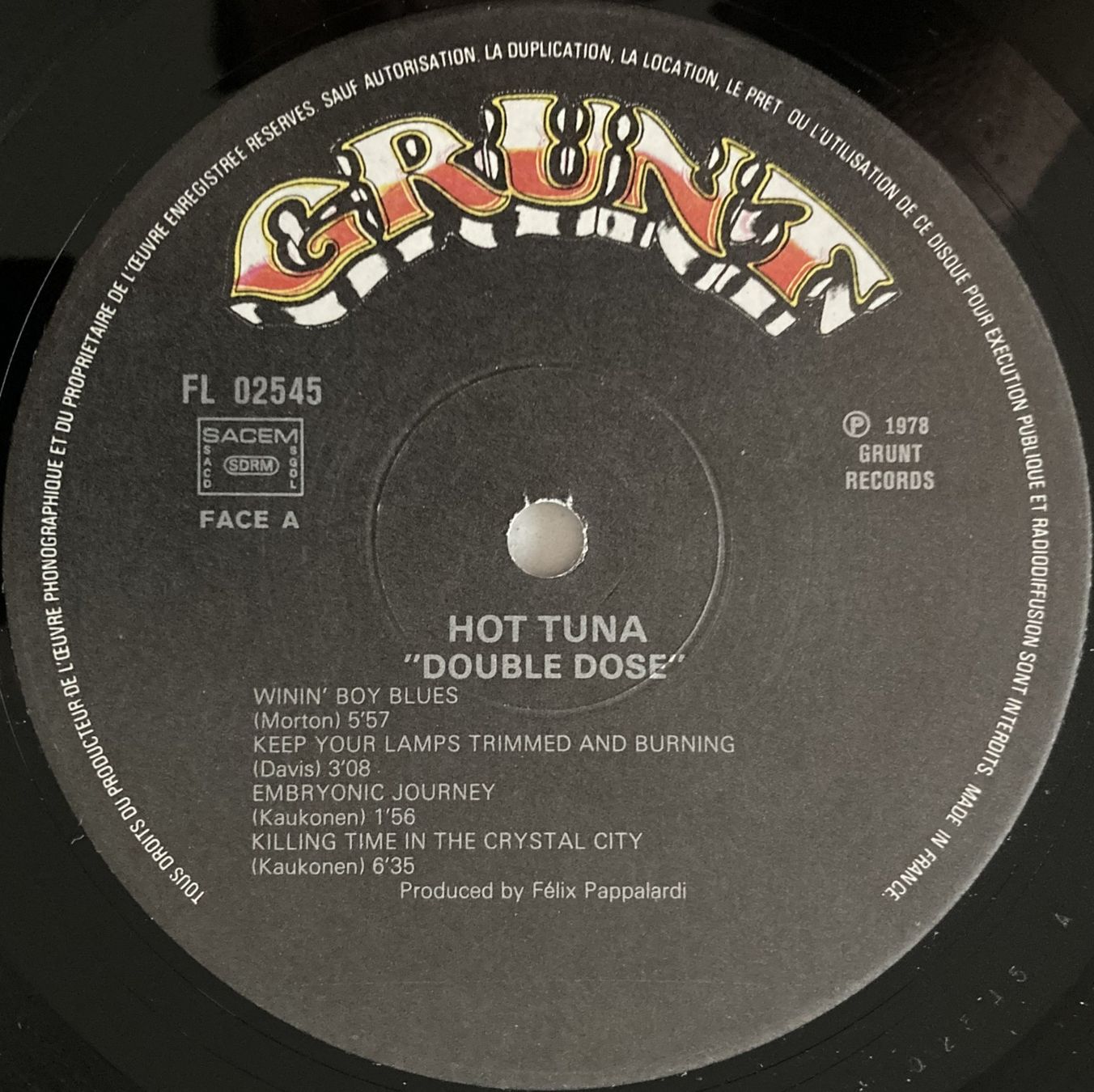 Dischi in vinile: HOT TUNA - DOUBLE DOSE – Usato da Bottens venduto da hotter-than-hell 4