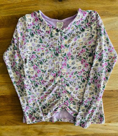 Mädchen-LangarmShirt WIESE, 140cm, Bwolle/Elasthan, BRIEF