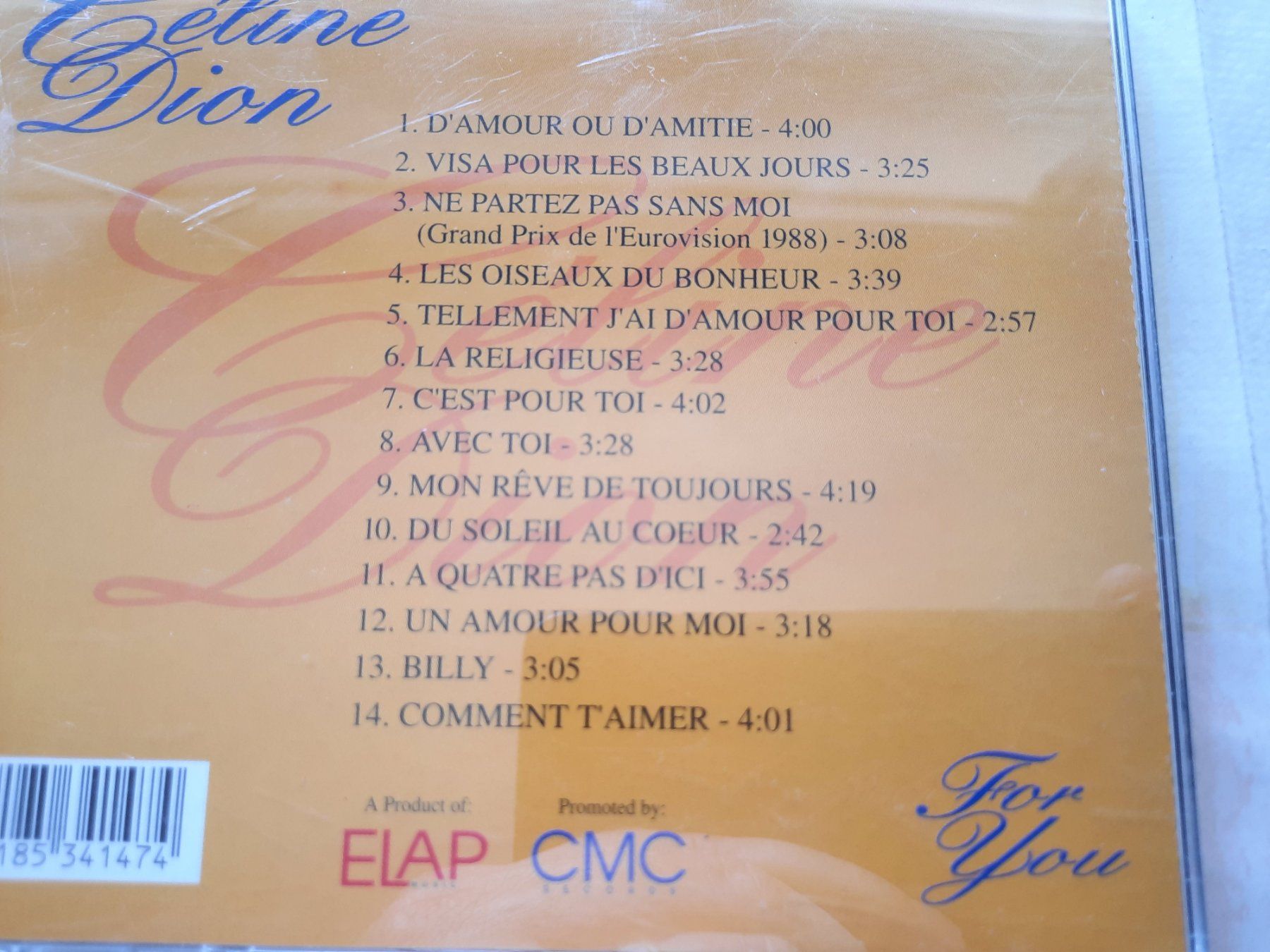 CDs: CD Céline Dion - For You  – D'occasion à Pully par bro_n52j 2