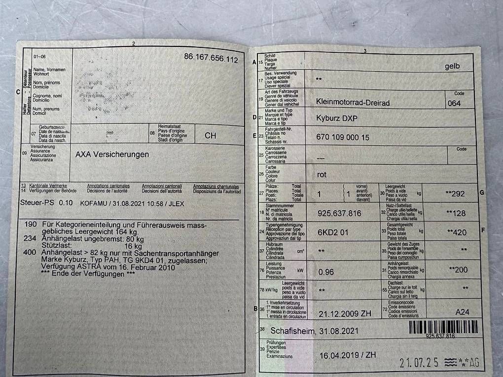 Elektromobile: Kyburz DXP rot – Gebraucht aus Etzgen von dan_gf2l 3