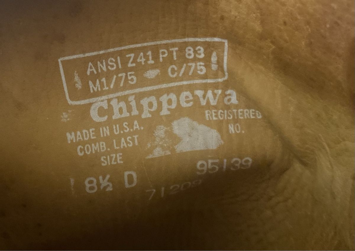 Scarpe da uomo: Biker Stiefel Chippewa Grösse 8,5 = 41 – Usato da Sempach venduto da timesarechanging 6