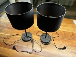 2x Eglo Nachttischlampe Maserlo (Schwarz)