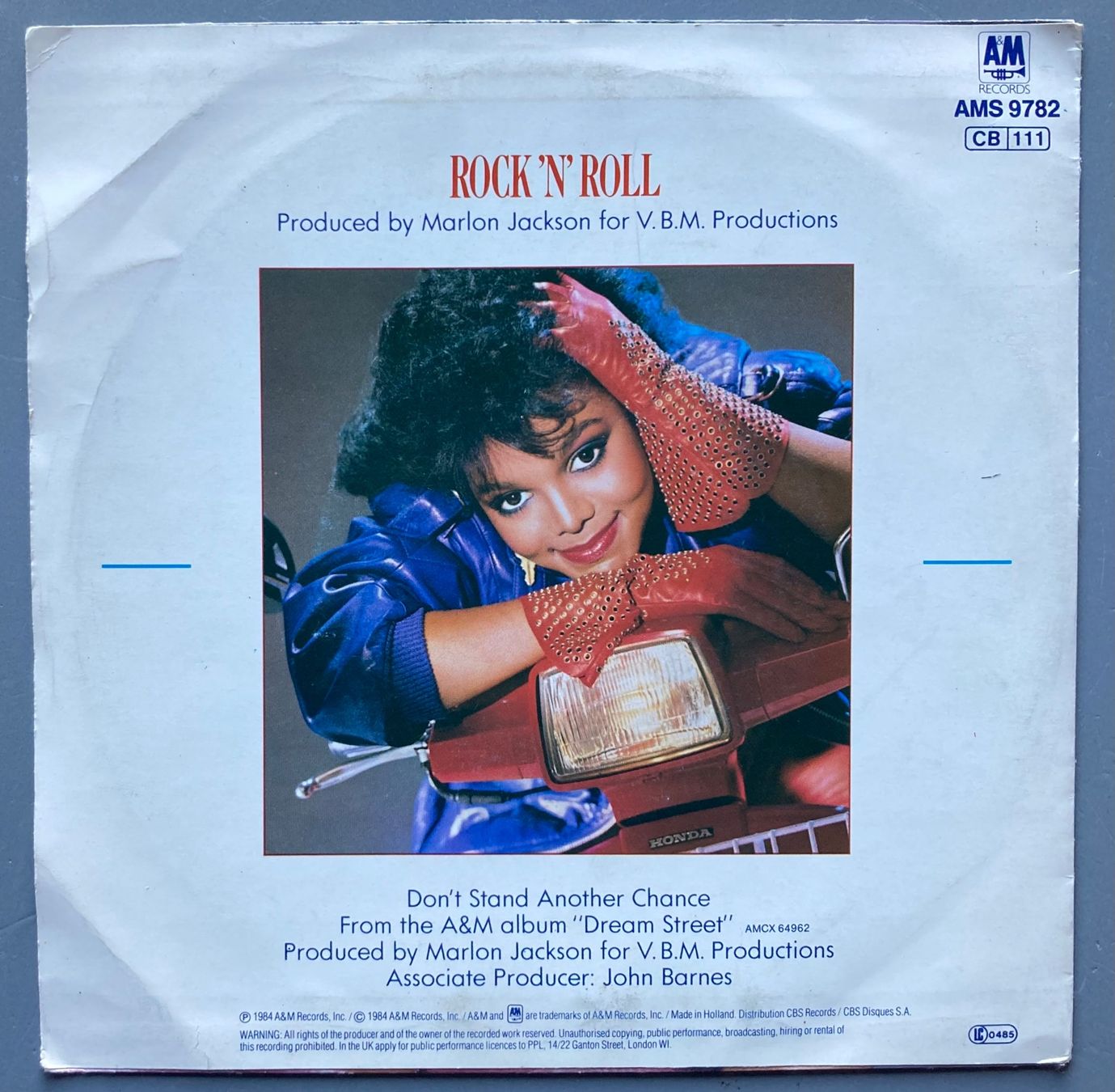Schallplatten: JANET JACKSON - DON'T STAND ANOTHER CHANCE – Gebraucht aus Poliez-Pittet von Newtown-Records 1