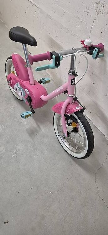 Kinderfahrrad Decathlon pink unicorn 14" (Gebraucht) in Zrich fr CHF 49   nur Abholung auf Ricardo kaufen