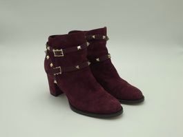 Valentino Garavani Rockstud Ankle Boot – EU 36.5 – Bordeaux