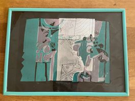 Wandbild Kunst Lithographie: Küenzi "Atelierspiegel"