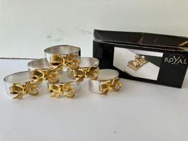 6 edle Serviettenringe