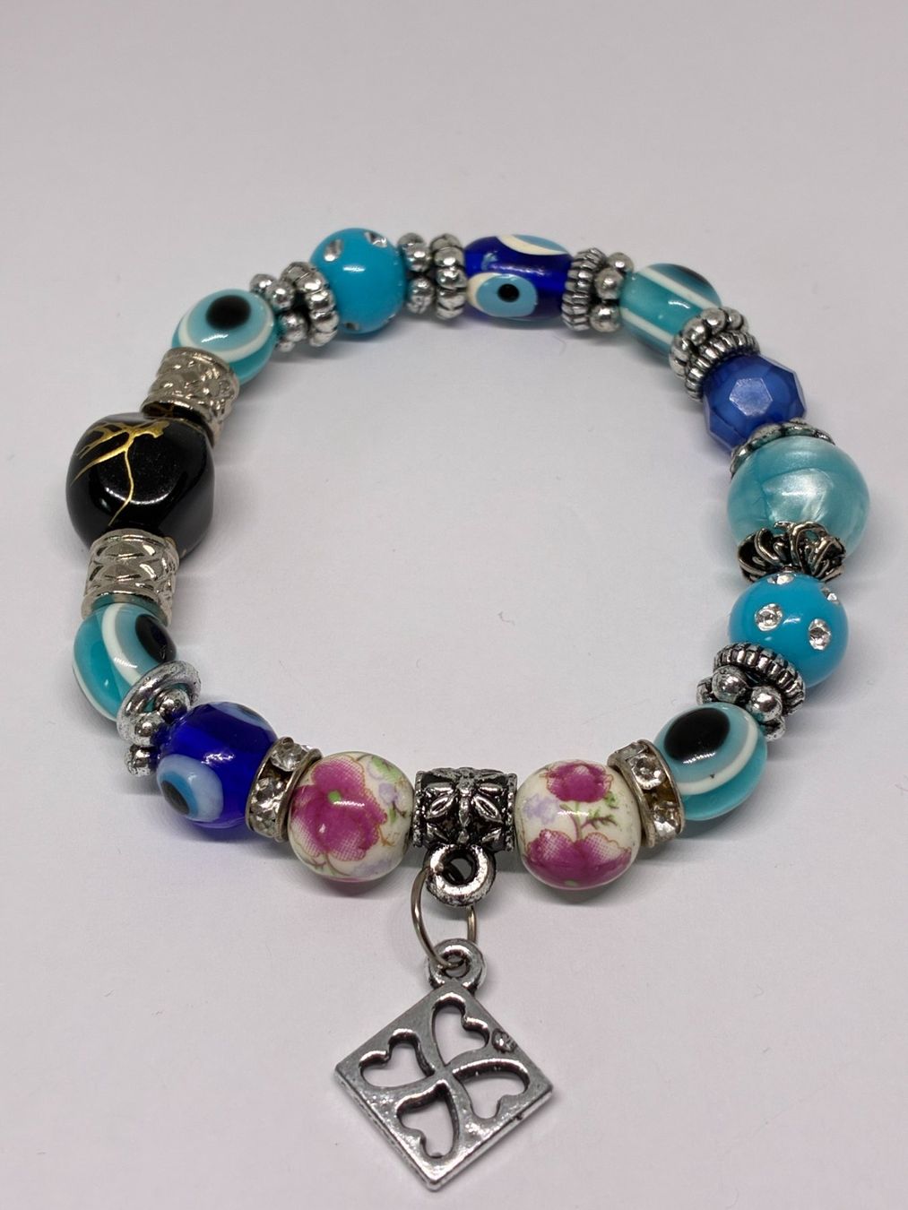 Bracelets: Ocean Blossom, Handgefertigtes Boho-Armband – Neuf (Voir description) à Finstersee par Small-Daily-Rituals