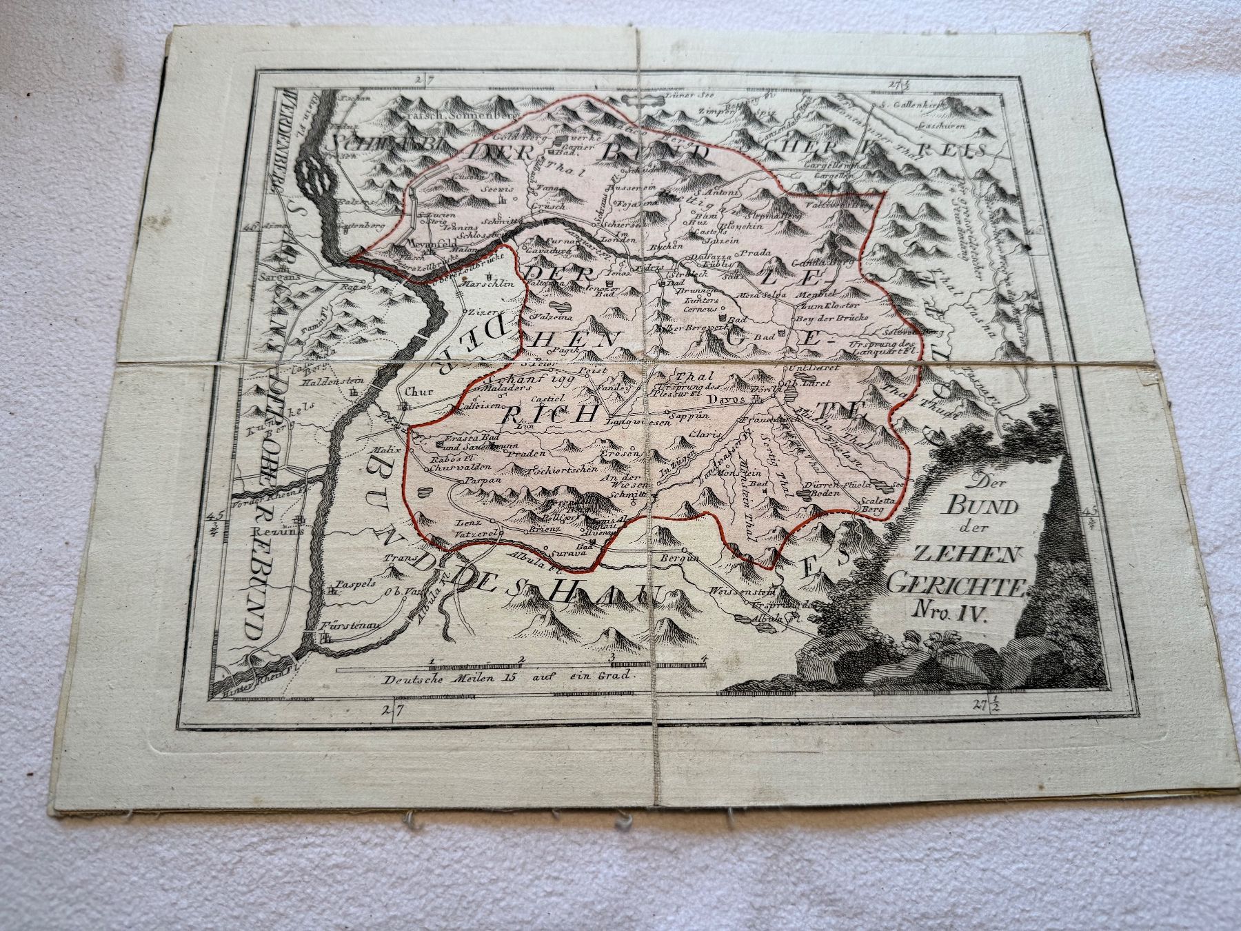 Landkarten & Atlanten: Atlas von Graubünden ca.1791-1796 – Gebraucht aus Bern von xberg36 5