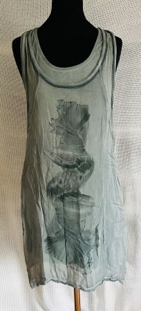 Romantisches Sommerkleid v. Nile aus Baumwolle & Seide Gr. S