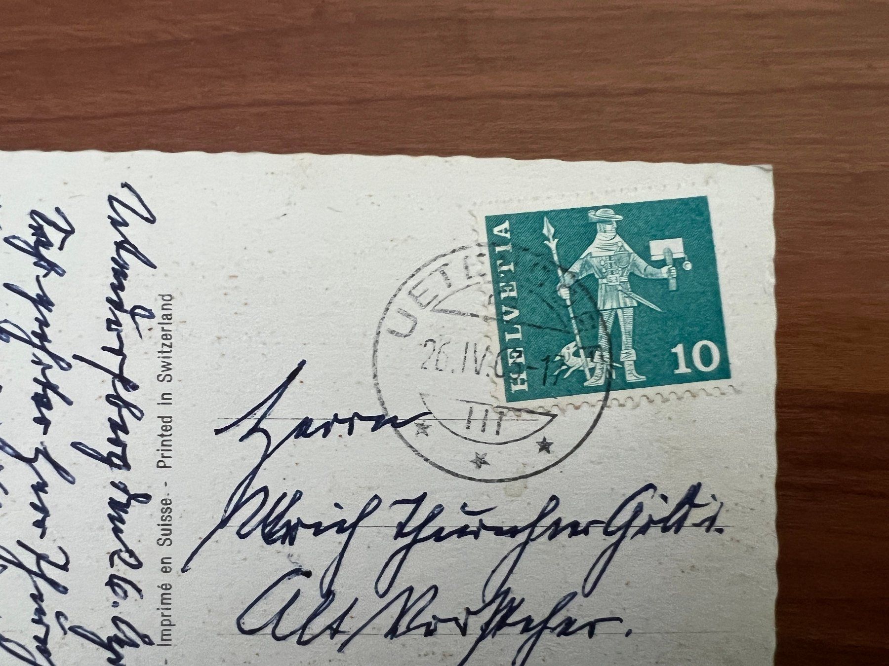 Cartoline postali: AK  1968 Thun     (G2191) – Usato da Hinwil venduto da Sidi4 1