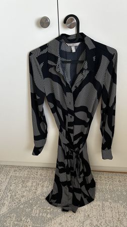 Kleid Langarm, H&M, Grösse XS, gemustert