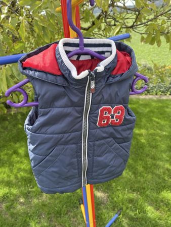 Gilet, Kindergilet, Grösse 74, blau