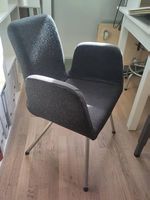 Lot de 6 fauteuils / chaises de réunion noirs